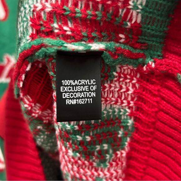 Blizzard Bay Men's Fitness Body Builder Ugly Christmas Sweater Large - Picture 4 of 5